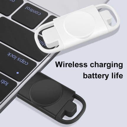 T09-S USB+Type-C Portable Wireless Smart Watch Charger for Samsung Watch Series