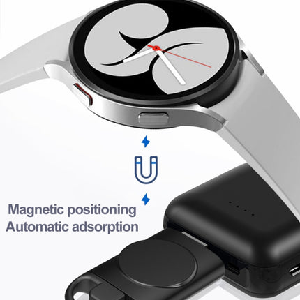T09-S USB+Type-C Portable Wireless Smart Watch Charger for Samsung Watch Series