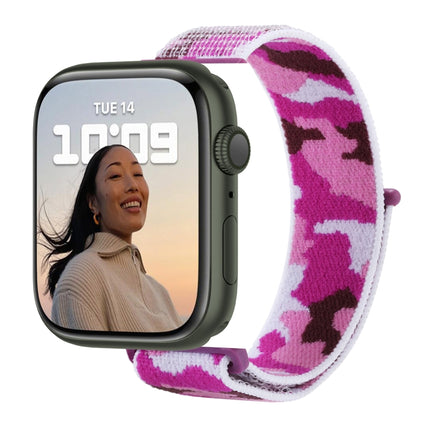 Nylon Loop Watch Band For Apple Watch Series, 7 45mm / 6&SE&5&4 44mm / 3&2&1 42mm, 7 41mm / 6&SE&5&4 40mm / 3&2&1 38mm - DealBuddy