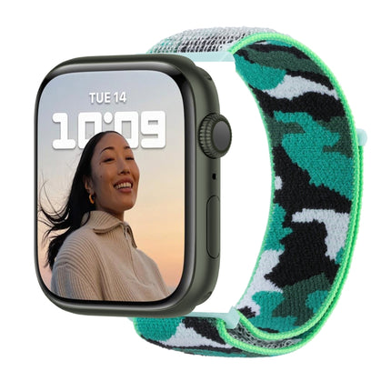 Nylon Loop Watch Band For Apple Watch Series, 7 45mm / 6&SE&5&4 44mm / 3&2&1 42mm, 7 41mm / 6&SE&5&4 40mm / 3&2&1 38mm - DealBuddy