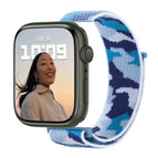7 41mm / 6&SE&5&4 40mm / 3&2&1 38mm / Blue Camouflage
