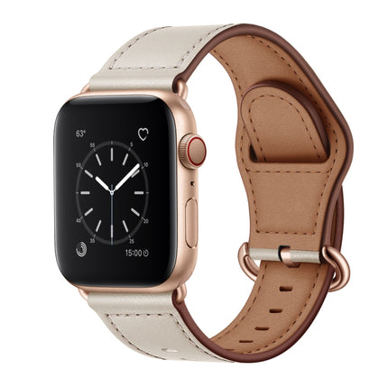 Genuine Leather Watch Band For Apple Watch Series, 7 45mm / 6&SE&5&4 44mm / 3&2&1 42mm, 7 41mm / 6&SE&5&4 40mm / 3&2&1 38mm - DealBuddy