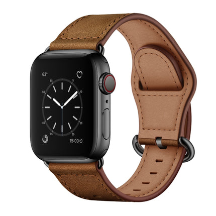 Genuine Leather Watch Band For Apple Watch Series, 7 45mm / 6&SE&5&4 44mm / 3&2&1 42mm, 7 41mm / 6&SE&5&4 40mm / 3&2&1 38mm - DealBuddy