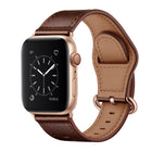 Genuine Leather Watch Band For Apple Watch Series, 7 45mm / 6&SE&5&4 44mm / 3&2&1 42mm, 7 41mm / 6&SE&5&4 40mm / 3&2&1 38mm - DealBuddy