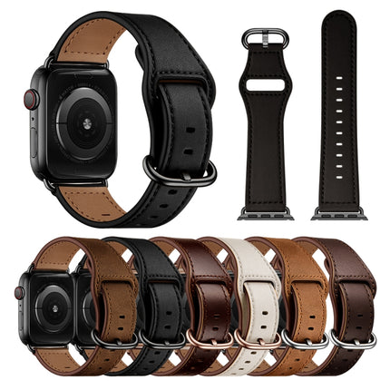 Genuine Leather Watch Band For Apple Watch Series, 7 45mm / 6&SE&5&4 44mm / 3&2&1 42mm, 7 41mm / 6&SE&5&4 40mm / 3&2&1 38mm - DealBuddy
