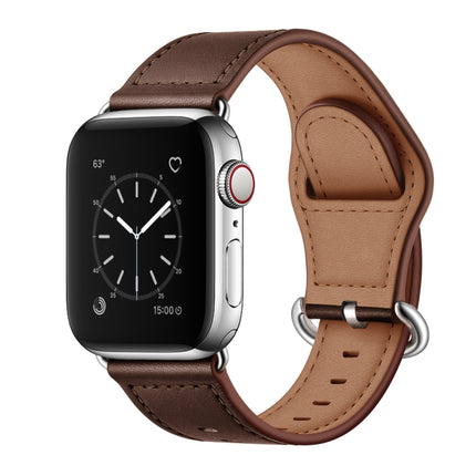 Genuine Leather Watch Band For Apple Watch Series, 7 45mm / 6&SE&5&4 44mm / 3&2&1 42mm, 7 41mm / 6&SE&5&4 40mm / 3&2&1 38mm - DealBuddy