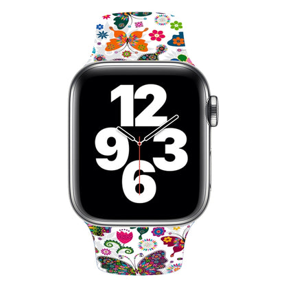 Single Nail Printing Watch Band For Apple Watch Series, 7 45mm / 6&SE&5&4 44mm / 3&2&1 42mm, 7 41mm / 6&SE&5&4 40mm / 3&2&1 38mm - DealBuddy