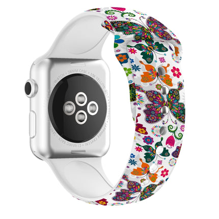 Single Nail Printing Watch Band For Apple Watch Series, 7 45mm / 6&SE&5&4 44mm / 3&2&1 42mm, 7 41mm / 6&SE&5&4 40mm / 3&2&1 38mm - DealBuddy