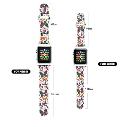 Single Nail Printing Watch Band For Apple Watch Series, 7 45mm / 6&SE&5&4 44mm / 3&2&1 42mm, 7 41mm / 6&SE&5&4 40mm / 3&2&1 38mm - DealBuddy