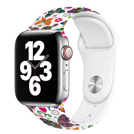 Single Nail Printing Watch Band For Apple Watch Series, 7 45mm / 6&SE&5&4 44mm / 3&2&1 42mm, 7 41mm / 6&SE&5&4 40mm / 3&2&1 38mm - DealBuddy
