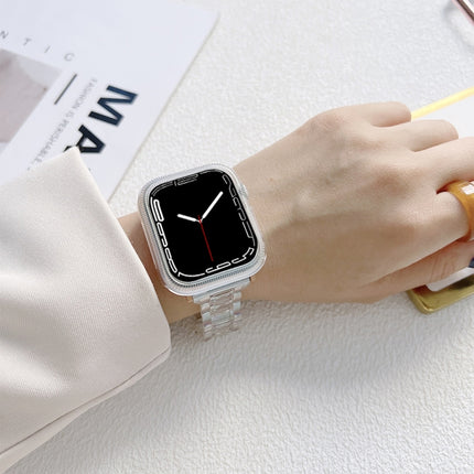 Electroplated Acrylic Watch Band For Apple Watch Series, 7 45mm / 6&SE&5&4 44mm / 3&2&1 42mm, 7 41mm / 6&SE&5&4 40mm / 3&2&1 38mm - DealBuddy