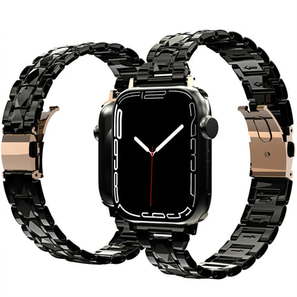Electroplated Acrylic Watch Band For Apple Watch Series, 7 45mm / 6&SE&5&4 44mm / 3&2&1 42mm, 7 41mm / 6&SE&5&4 40mm / 3&2&1 38mm - DealBuddy