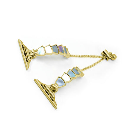Metal Shell Watch Band For Apple Watch Series, 7 45mm / 6&SE&5&4 44mm / 3&2&1 42mm, 7 41mm / 6&SE&5&4 40mm / 3&2&1 38mm - DealBuddy