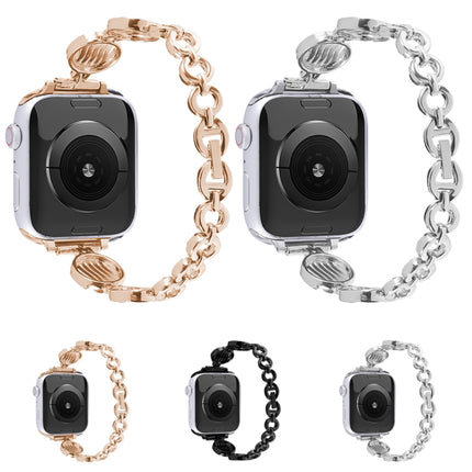 Crystal Texture Metal Watch Band For Apple Watch Series, 7 45mm / 6&SE&5&4 44mm / 3&2&1 42mm, 7 41mm / 6&SE&5&4 40mm / 3&2&1 38mm - DealBuddy