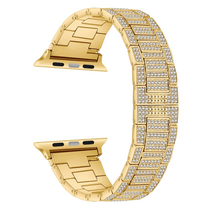 Diamond Metal Watch Band For Apple Watch Series, 7 45mm / 6&SE&5&4 44mm / 3&2&1 42mm, 7 41mm / 6&SE&5&4 40mm / 3&2&1 38mm - DealBuddy