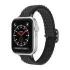 Wave Small Waist Nylon Watch Band For Apple Watch Series, 7 45mm / 6&SE&5&4 44mm / 3&2&1 42mm, 7 41mm / 6&SE&5&4 40mm / 3&2&1 38mm - DealBuddy