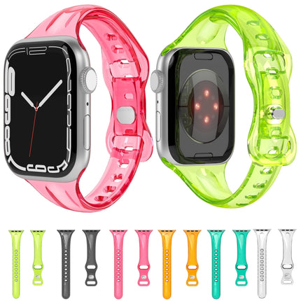 TPU 8-buckle Watch Band For Apple Watch Series, 7 45mm / 6&SE&5&4 44mm / 3&2&1 42mm, 7 41mm / 6&SE&5&4 40mm / 3&2&1 38mm - DealBuddy