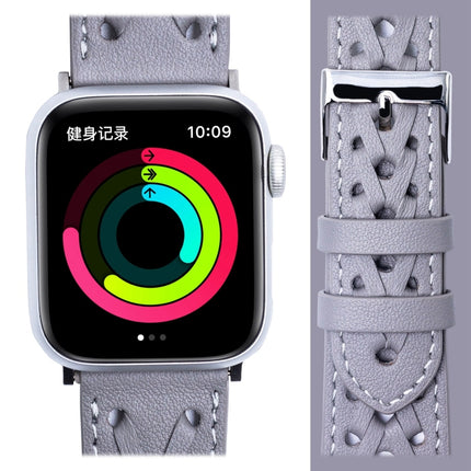 Genuine Leather Woven Watch Strap For Apple Watch Series, 7 45mm / 6&SE&5&4 44mm / 3&2&1 42mm, 7 41mm / 6&SE&5&4 40mm / 3&2&1 38mm - DealBuddy