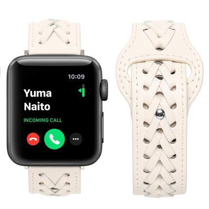 Woven Watch Strap For Apple Watch Series, 7 45mm / 6&SE&5&4 44mm / 3&2&1 42mm, 7 41mm / 6&SE&5&4 40mm / 3&2&1 38mm - DealBuddy