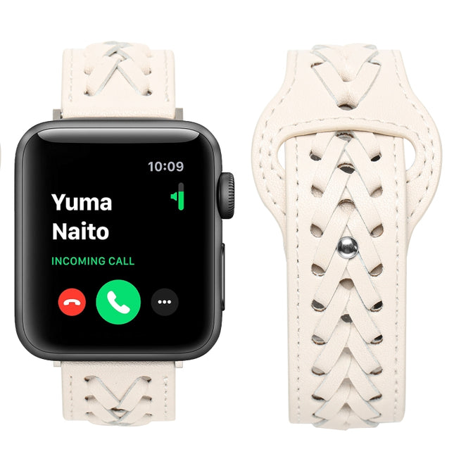Woven Watch Strap For Apple Watch Series, 7 45mm / 6&SE&5&4 44mm / 3&2&1 42mm, 7 41mm / 6&SE&5&4 40mm / 3&2&1 38mm - DealBuddy