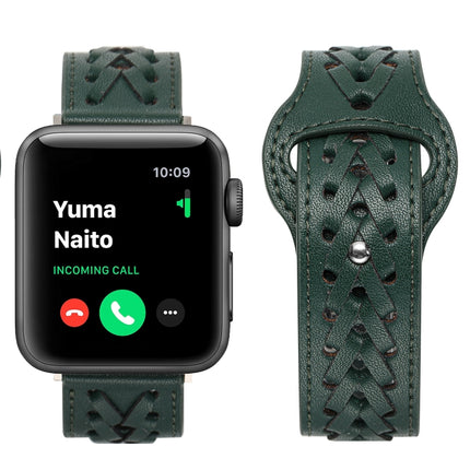 Woven Watch Strap For Apple Watch Series, 7 45mm / 6&SE&5&4 44mm / 3&2&1 42mm, 7 41mm / 6&SE&5&4 40mm / 3&2&1 38mm - DealBuddy
