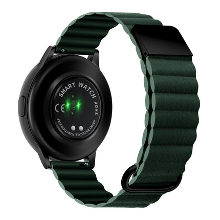 Magnetic Buckle Leather Watch Band