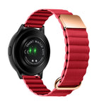 Magnetic Buckle Leather Watch Band, 20mm For Samsung Galaxy Watch3 41mm, 20mm For Samsung Galaxy Watch3 45mm, 22mm For Samsung Galaxy Watch3 41mm, 22mm For Samsung Galaxy Watch3 45mm - DealBuddy