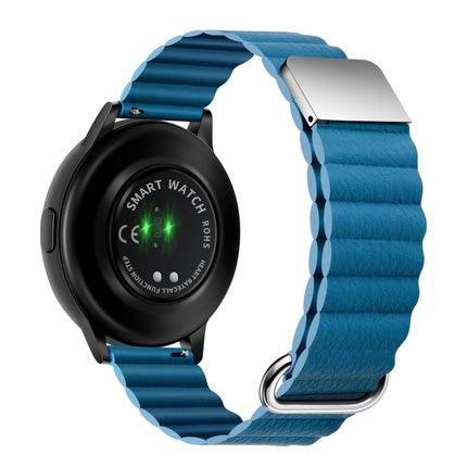 Magnetic Buckle Leather Watch Band, 20mm For Samsung Galaxy Watch3 41mm, 20mm For Samsung Galaxy Watch3 45mm, 22mm For Samsung Galaxy Watch3 41mm, 22mm For Samsung Galaxy Watch3 45mm - DealBuddy
