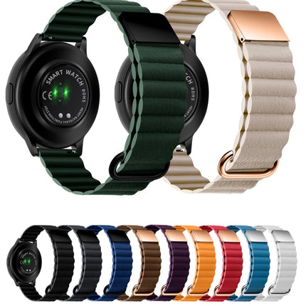 Magnetic Buckle Leather Watch Band