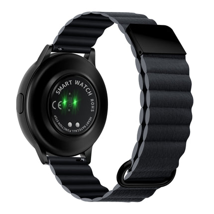 Magnetic Buckle Leather Watch Band
