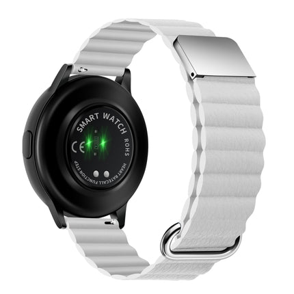 Magnetic Buckle Leather Watch Band