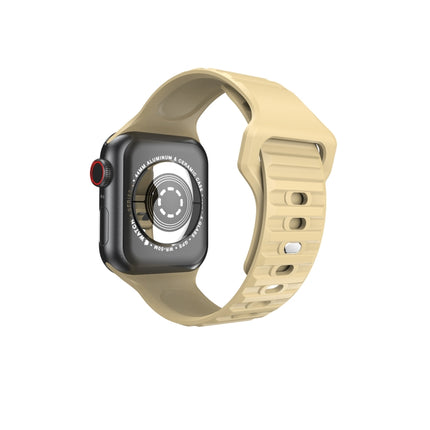 Wavy Silicone Watch Strap For Apple Watch Series, 7 45mm / 6&SE&5&4 44mm / 3&2&1 42mm, 7 41mm / 6&SE&5&4 40mm / 3&2&1 38mm - DealBuddy