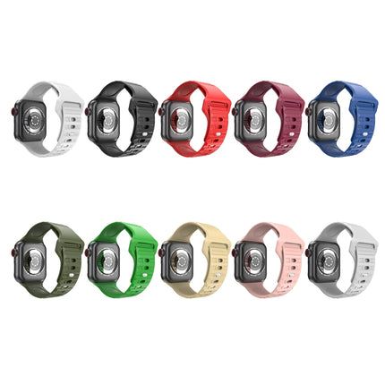 Wavy Silicone Watch Strap For Apple Watch Series, 7 45mm / 6&SE&5&4 44mm / 3&2&1 42mm, 7 41mm / 6&SE&5&4 40mm / 3&2&1 38mm - DealBuddy