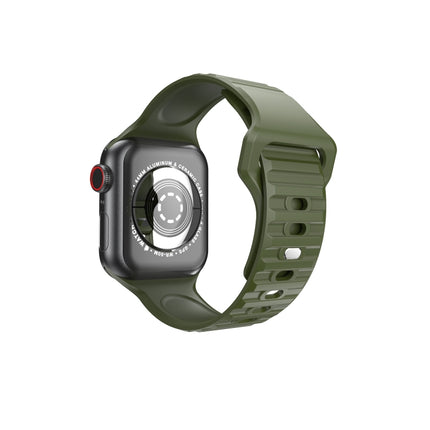 Wavy Silicone Watch Strap For Apple Watch Series, 7 45mm / 6&SE&5&4 44mm / 3&2&1 42mm, 7 41mm / 6&SE&5&4 40mm / 3&2&1 38mm - DealBuddy
