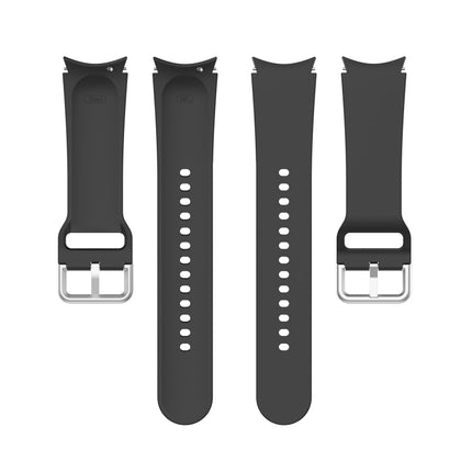 Official Silicone Silver Round Buckle Watch Band, For Samsung Galaxy Watch 5 44mm - DealBuddy