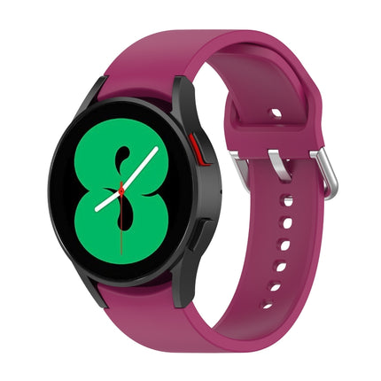 Official Silicone Silver Round Buckle Watch Band, For Samsung Galaxy Watch 5 44mm - DealBuddy