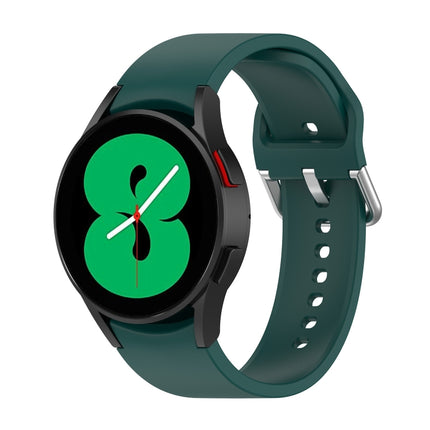 Official Silicone Silver Round Buckle Watch Band, For Samsung Galaxy Watch 5 44mm - DealBuddy