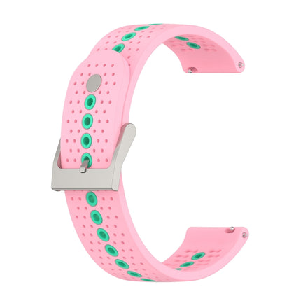 20mm Colorful Hole Silicone Watch Band, For Samsung Galaxy Watch 5 40mm, For Samsung Galaxy Watch 5 44mm, For Samsung Galaxy Watch 5 Pro 45mm - DealBuddy