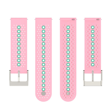 20mm Colorful Hole Silicone Watch Band, For Samsung Galaxy Watch 5 40mm, For Samsung Galaxy Watch 5 44mm, For Samsung Galaxy Watch 5 Pro 45mm - DealBuddy