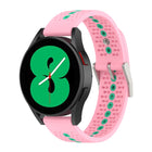20mm Colorful Hole Silicone Watch Band, For Samsung Galaxy Watch 5 40mm, For Samsung Galaxy Watch 5 44mm, For Samsung Galaxy Watch 5 Pro 45mm - DealBuddy