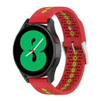 For Samsung Galaxy Watch 5 44mm / Red Green