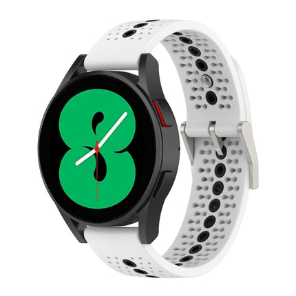 20mm Colorful Hole Silicone Watch Band, For Samsung Galaxy Watch 5 40mm, For Samsung Galaxy Watch 5 44mm, For Samsung Galaxy Watch 5 Pro 45mm - DealBuddy