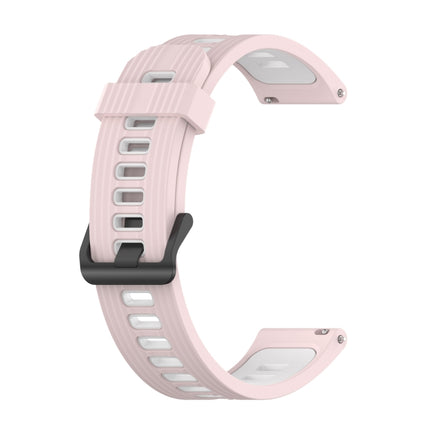 20mm Two-color Stripe Silicone Watch Band, For Samsung Galaxy Watch 5 40mm, For Samsung Galaxy Watch 5 44mm, For Samsung Galaxy Watch 5 Pro 45mm - DealBuddy