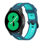 For Samsung Galaxy Watch 5 40mm / Teal+Blue