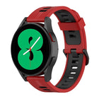 20mm Two-color Stripe Silicone Watch Band, For Samsung Galaxy Watch 5 40mm, For Samsung Galaxy Watch 5 44mm, For Samsung Galaxy Watch 5 Pro 45mm - DealBuddy