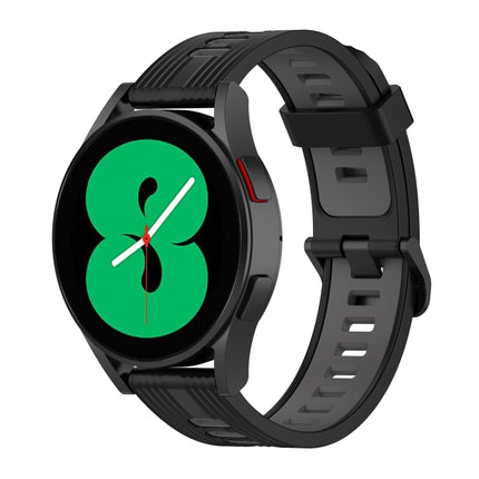 20mm Two-color Stripe Silicone Watch Band, For Samsung Galaxy Watch 5 40mm, For Samsung Galaxy Watch 5 44mm, For Samsung Galaxy Watch 5 Pro 45mm - DealBuddy