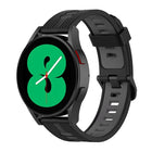 20mm Two-color Stripe Silicone Watch Band, For Samsung Galaxy Watch 5 40mm, For Samsung Galaxy Watch 5 44mm, For Samsung Galaxy Watch 5 Pro 45mm - DealBuddy