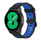 20mm Two-color Stripe Silicone Watch Band, For Samsung Galaxy Watch 5 40mm, For Samsung Galaxy Watch 5 44mm, For Samsung Galaxy Watch 5 Pro 45mm - DealBuddy