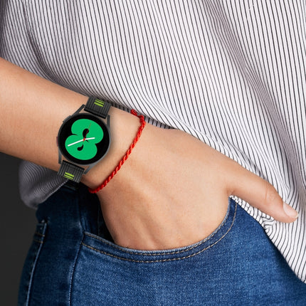 20mm Two-color Stripe Silicone Watch Band