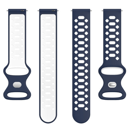 20mm Two-color Diamond Silicone Watch Band, For Samsung Galaxy Watch 5 40mm, For Samsung Galaxy Watch 5 44mm, For Samsung Galaxy Watch 5 Pro 45mm - DealBuddy